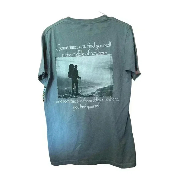 THE MOUNTAIN SIZE SMALL GREEN TEE EVERGREEN - Picture 2 of 2